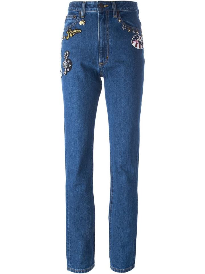 Marc Jacobs Embellished Jeans, Women's, Size: 29, Blue, Cotton