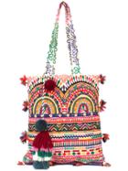 Figue Multi-print Tassel Tote Bag - Multicolour
