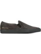 Common Projects Slip-on Sneakers, Men's, Size: 43, Grey, Leather/rubber/suede