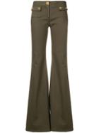 Balmain Low-rise Flared Jeans - Green