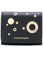 Alexander Mcqueen Eyelet And Stud Coin Purse - Black