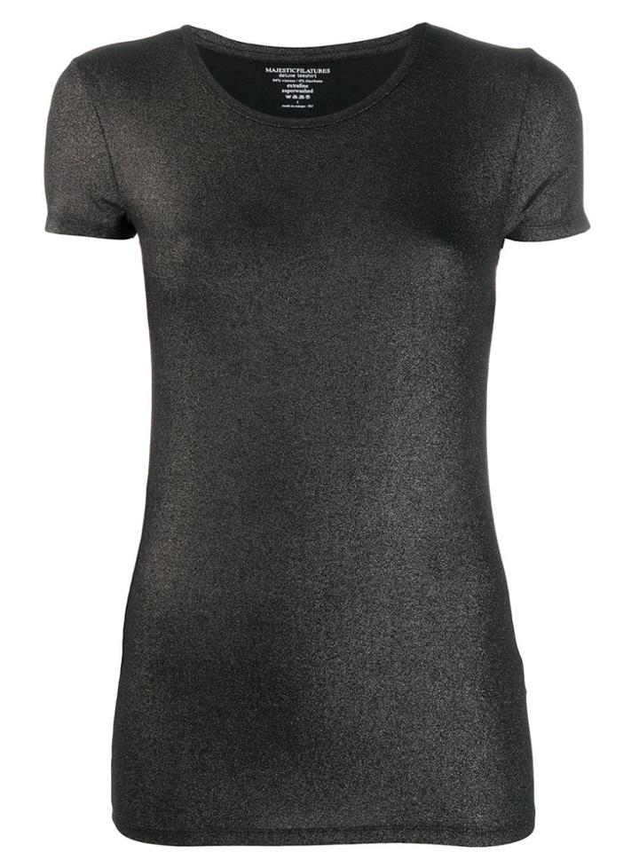 Majestic Filatures Glitter T-shirt - Black