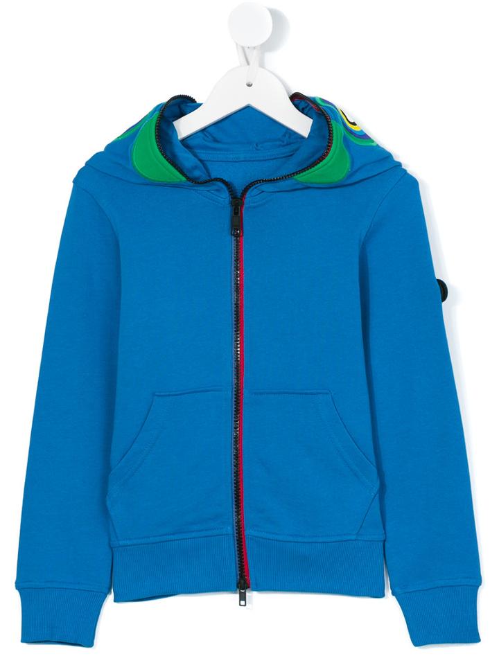 Ai Riders On The Storm Kids - Patched Hoodie - Kids - Cotton - 6 Yrs, Boy's, Blue