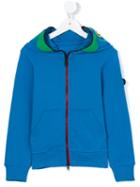 Ai Riders On The Storm Kids - Patched Hoodie - Kids - Cotton - 6 Yrs, Boy's, Blue
