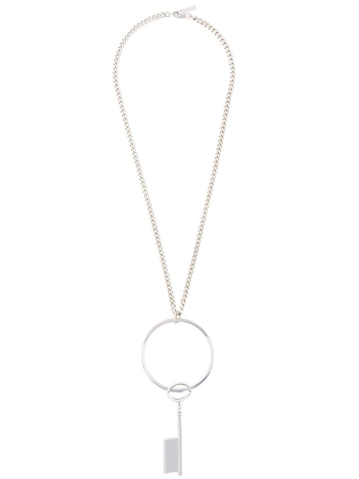 Givenchy Key Necklace, Women's, Metallic