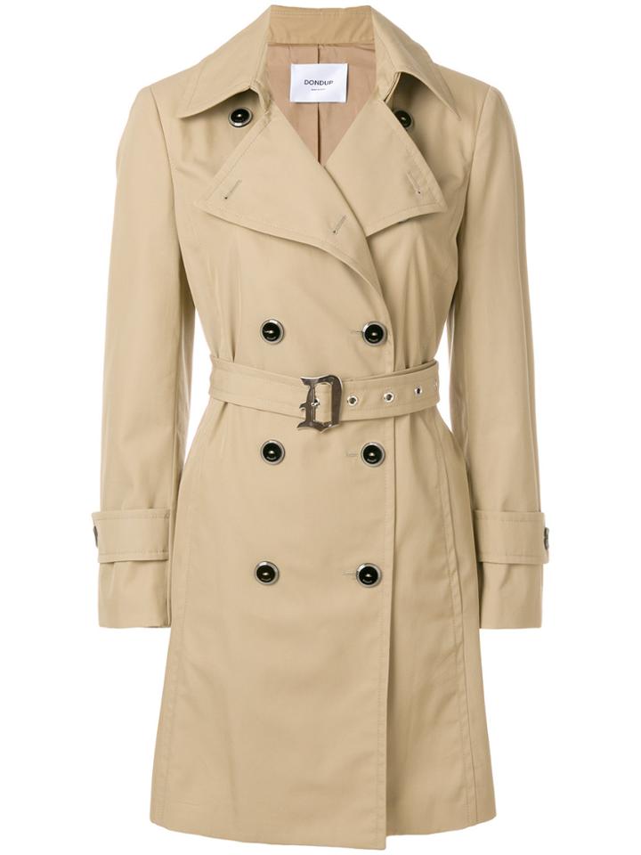 Dondup Belted Trench Coat - Nude & Neutrals