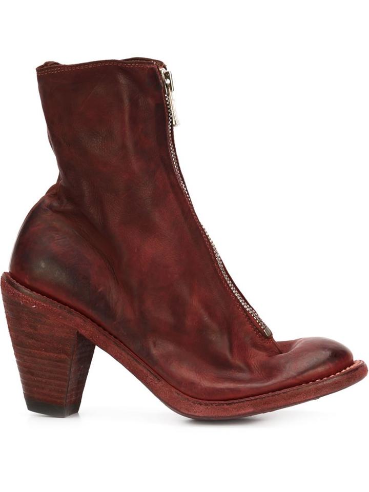 Guidi Zipped Ankle Boots