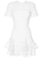 Jonathan Simkhai Lace-embroidered Fitted Dress - White