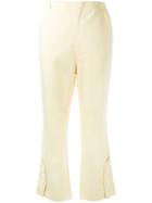 Marni - Cropped Sailor Trousers - Women - Cotton/linen/flax - 44, Women's, Yellow/orange, Cotton/linen/flax