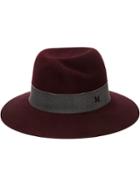 Maison Michel 'virginie' Hat, Women's, Size: Medium, Red, Cotton/viscose/rabbit Felt
