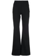 The Row High Waist Flared Trousers - Black