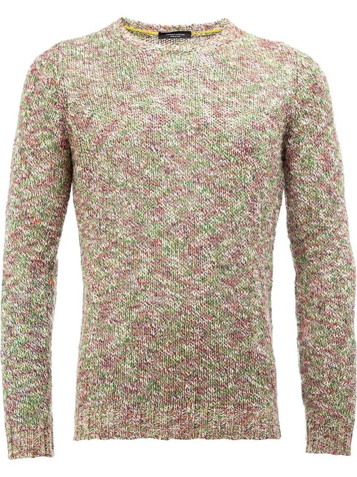 Roberto Collina Crew Neck Jumper, Men's, Size: 52, Nude/neutrals, Cotton/linen/flax/polyamide/viscose