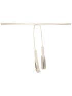 Agnona Tassel Rope Belt - Nude & Neutrals