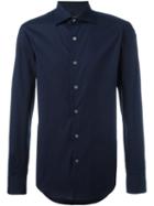 Ermanno Scervino Classic Shirt, Men's, Size: 50, Blue, Cotton/spandex/elastane