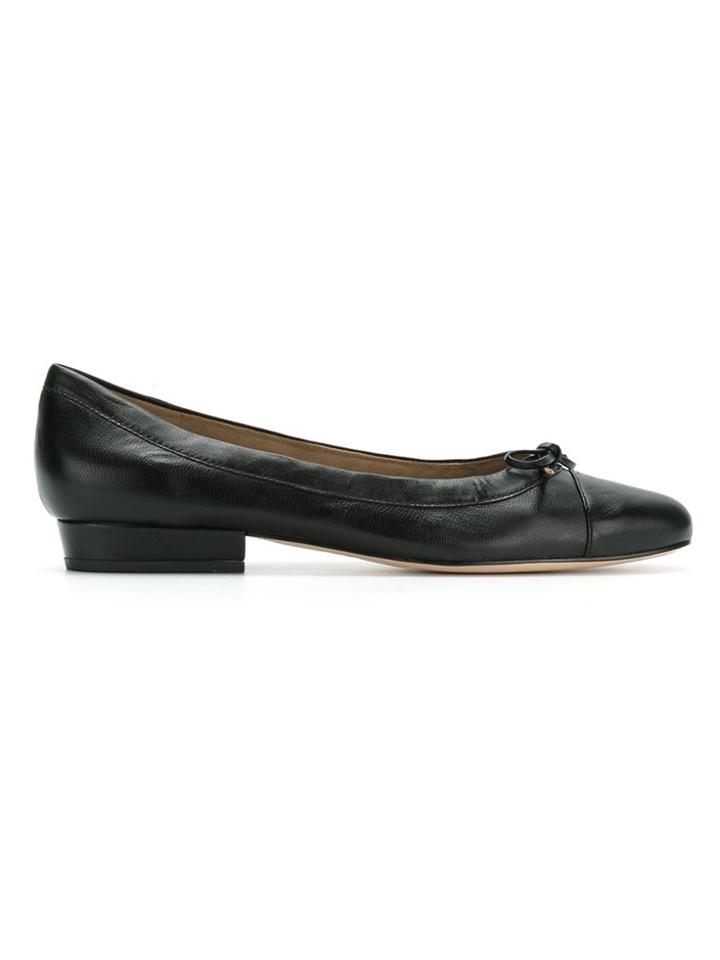 Sarah Chofakian Round Toe Ballerinas - Black