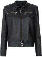 Olympiah Buttoned Collar Jacket - Black