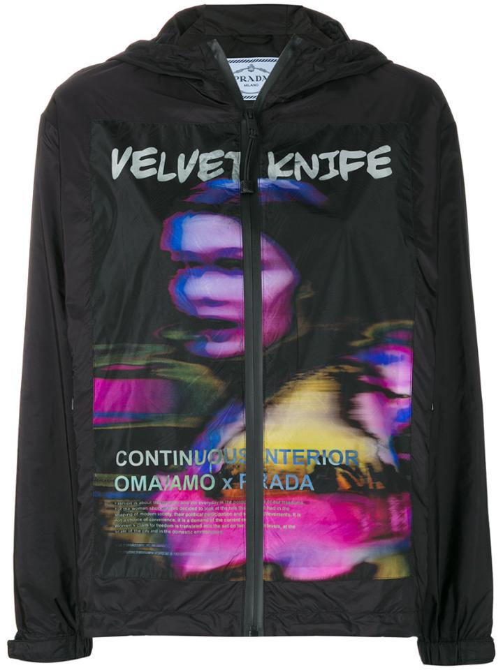 Prada Velvet Knife Windbreaker - Black