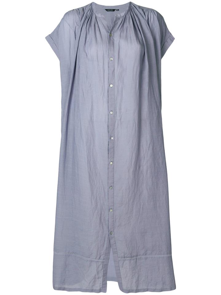 Pas De Calais Pleated A-line Midi Dress - Blue