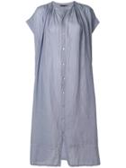 Pas De Calais Pleated A-line Midi Dress - Blue