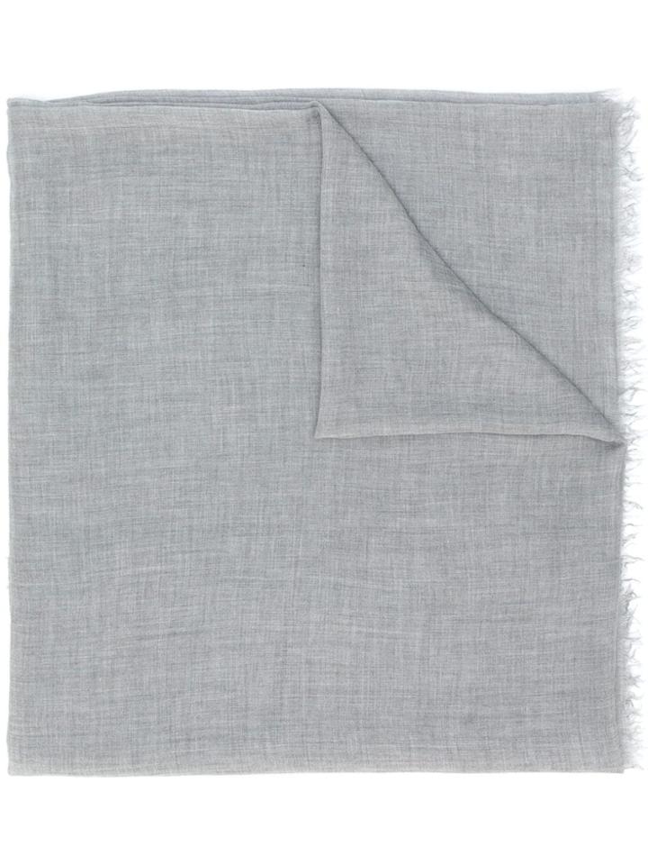 Faliero Sarti Frayed Edge Scarf - Grey