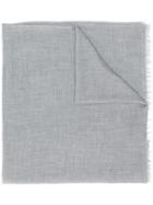 Faliero Sarti Frayed Edge Scarf - Grey