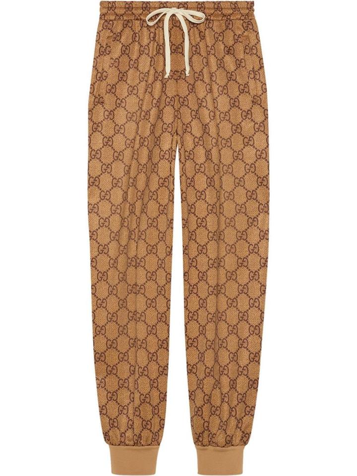 Gucci Gg Technical Jersey Track Bottoms - Neutrals