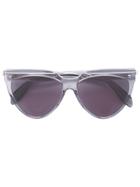 Alexander Mcqueen Eyewear Teardrop Aviator Sunglasses - Black