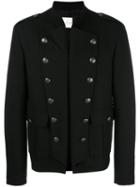 Pierre Balmain Military Jacket, Size: 48, Black, Virgin Wool/spandex/elastane/acetate/polyester