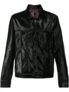 Black Fist 'trash' Calfskin Jacket, Men's, Size: Large, Calf Hair