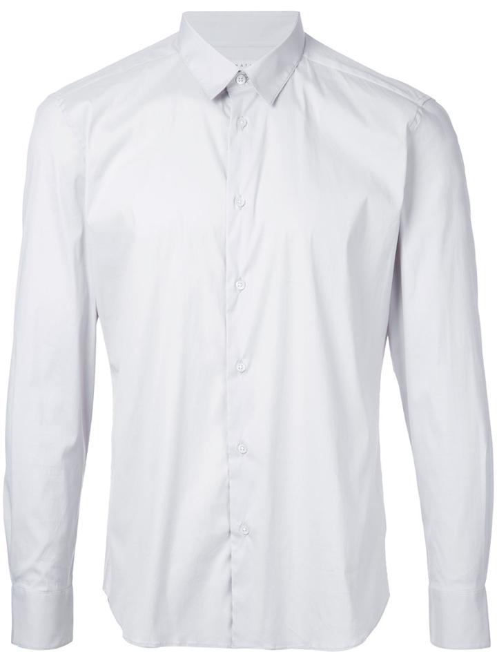 Estnation - Long-sleeve Shirt - Men - Cotton/nylon/polyurethane - S, Grey, Cotton/nylon/polyurethane