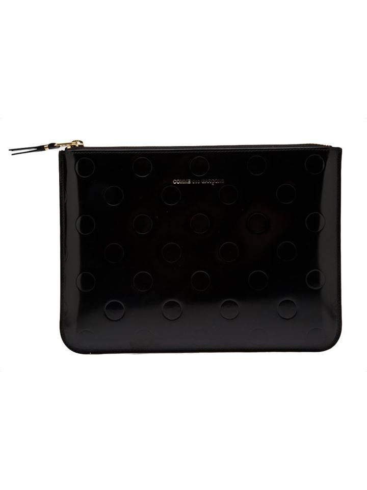 Comme Des Garçons Wallet Embossed Polka Dot Wallet