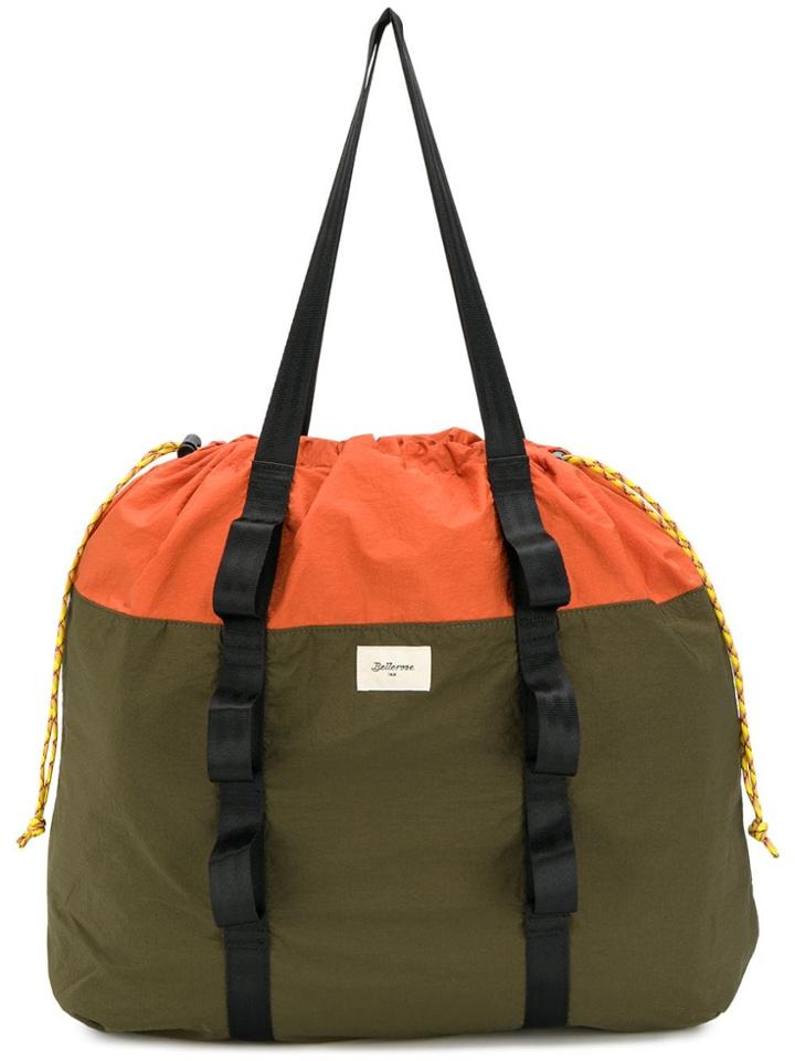 Bellerose Contrast Shopper Tote - Green
