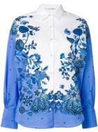 Le Sarte Pettegole Floral-print Shirt - Blue