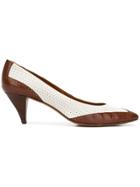 Prada Vintage Two Tone Court Shoes - Brown