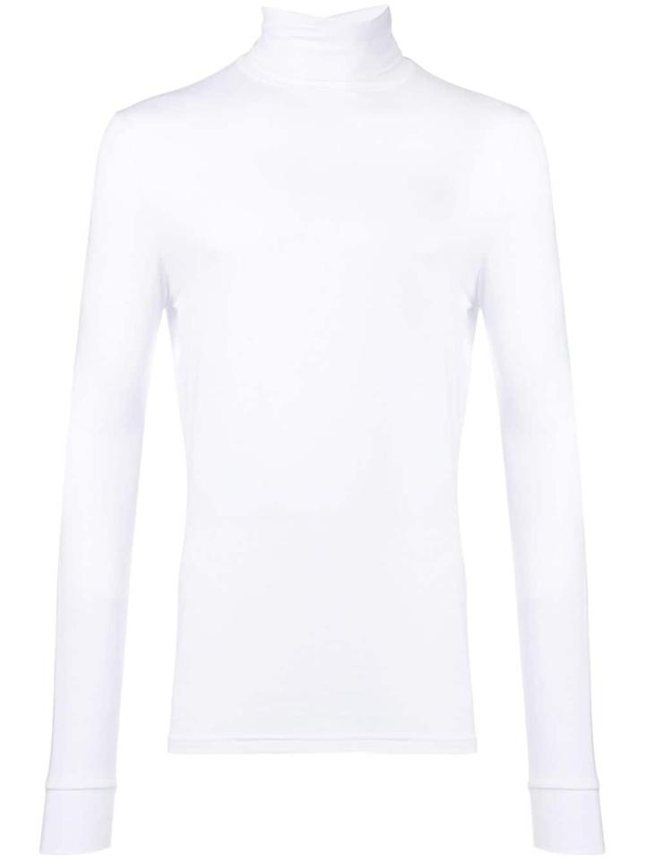 Raf Simons Turtle-neck Fitted Top - White