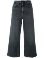 Alexander Wang Cropped Wide Leg Jeans - Grey