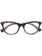 Valentino Eyewear Tortoiseshell Effect Glasses - Brown