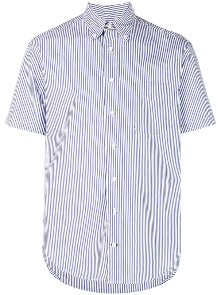 Gitman Vintage Relaxed-fit Shirt With Stripes - Blue