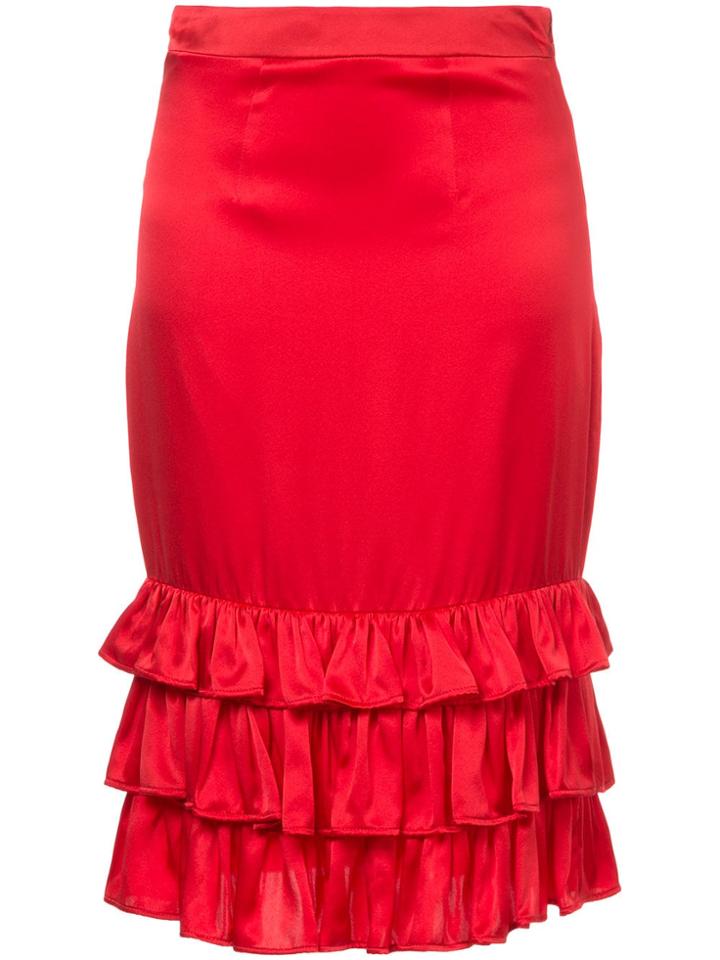 Maggie Marilyn Billi Mac Ruffle Skirt - Red