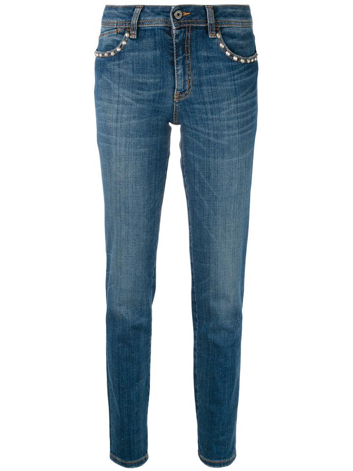 Just Cavalli - Skinny Jeans - Women - Cotton/spandex/elastane - 28, Blue, Cotton/spandex/elastane