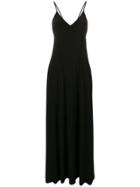 Norma Kamali V-neck Maxi Dress - Black