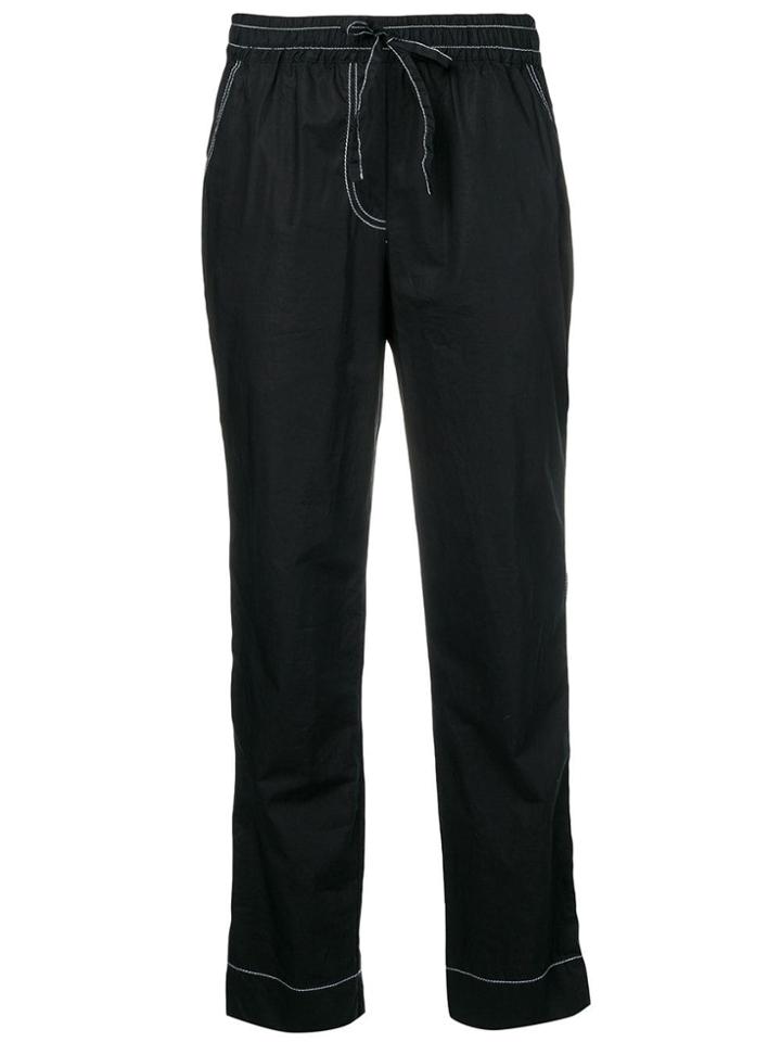 P.a.r.o.s.h. Relaxed Cropped Trousers - Black