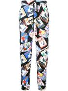 Love Moschino Printed Track Trousers - Black