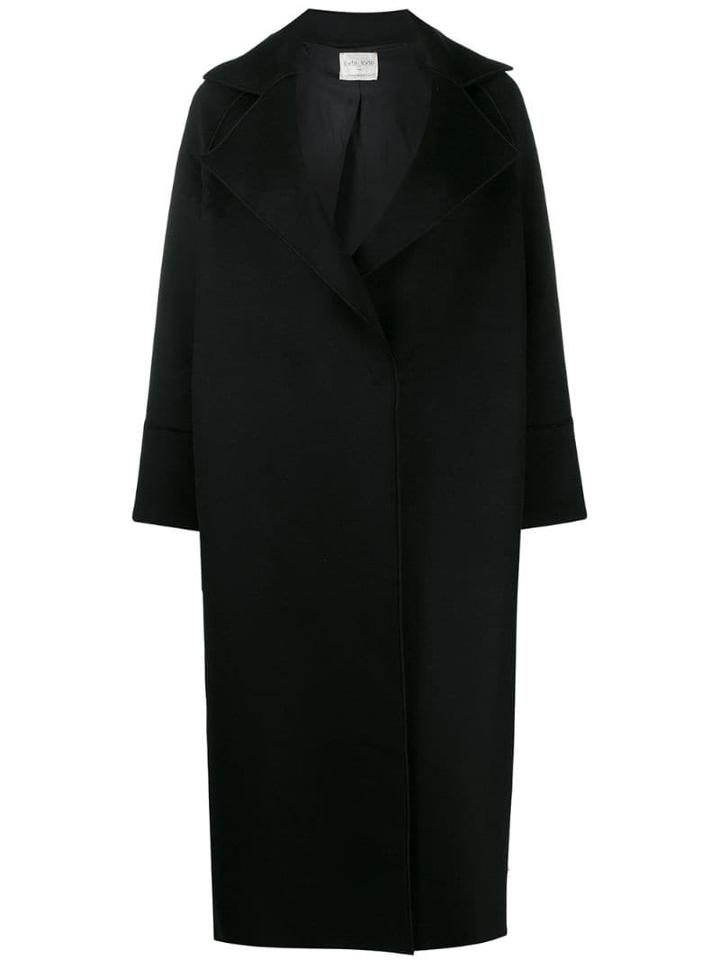Forte Forte Single Breasted Coat - Black