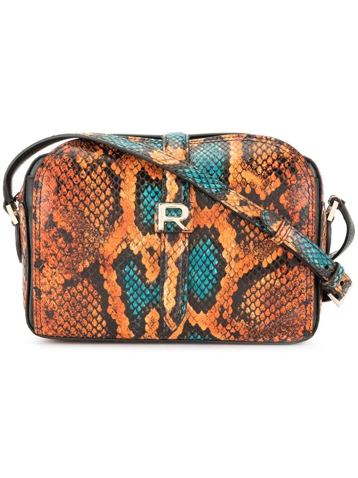 Rochas Snakeskin-effect Mini Bag - Orange
