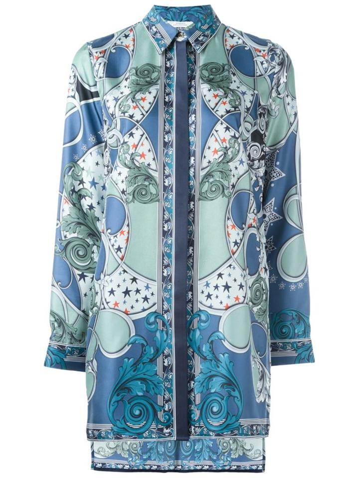 Versace Collection Baroque Print Tunic, Women's, Size: 42, Silk