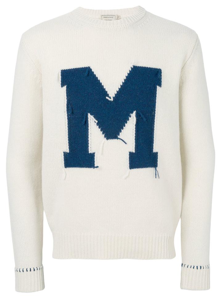 Maison Kitsuné Crew Neck Jumper - Nude & Neutrals