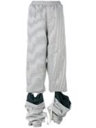 Y / Project - Open Knee Trousers - Women - Polyester/acetate - S, Women's, Grey, Polyester/acetate