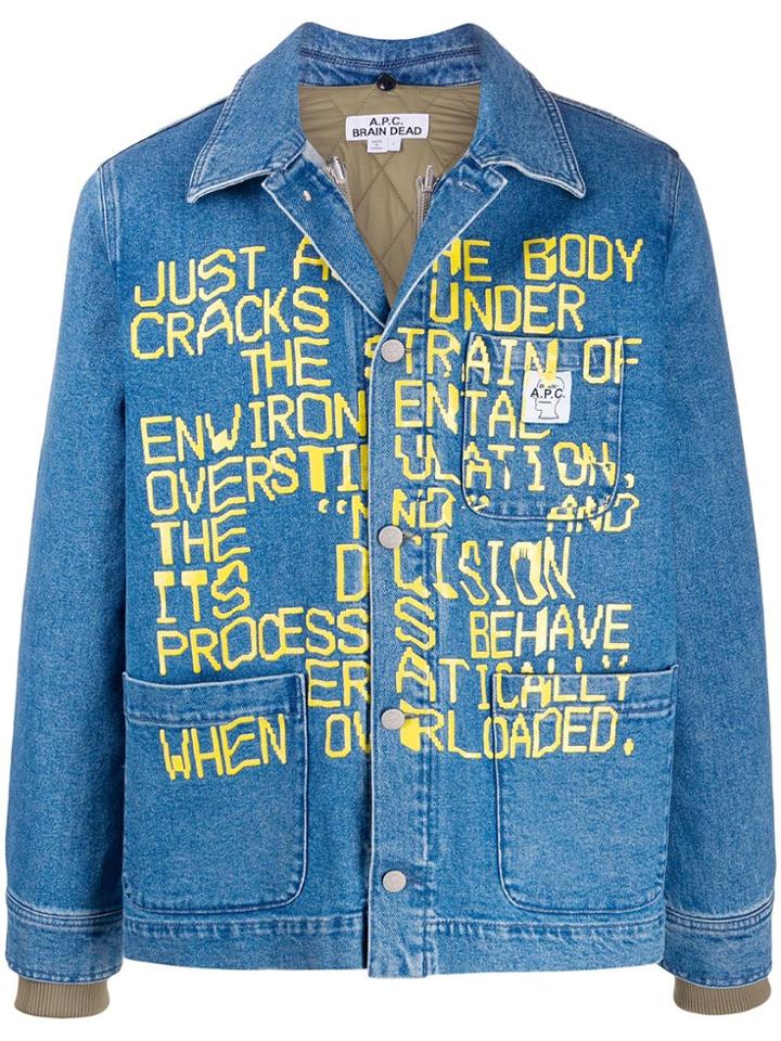 A.p.c. Coddy Denim Jacket - Blue