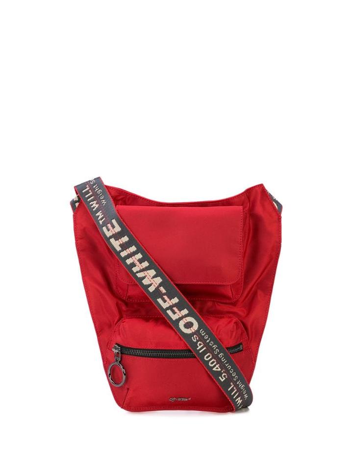 Off-white Industrial Strap Shoulder Bag - Red